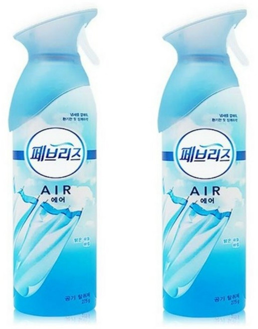 페브리즈 에어 공기탈취제 맑은하늘바람, 275g, 2개