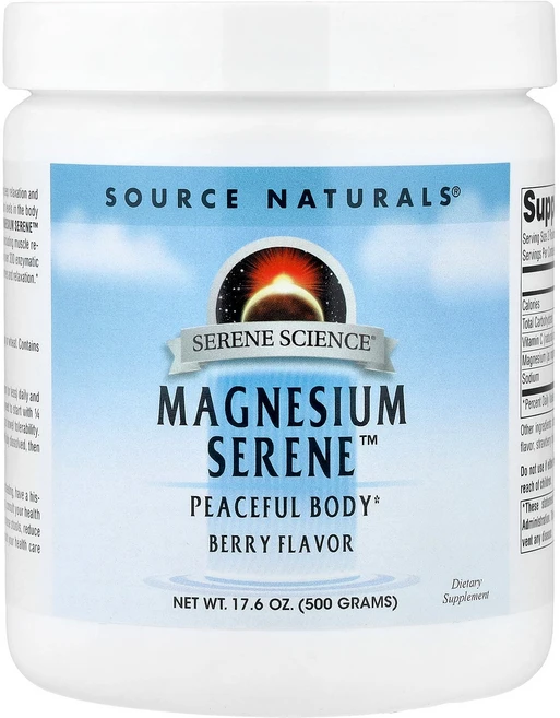소스내츄럴스 Source Naturals Magnesium Serene™ Berry 17.6 oz 500 g, 1개, 500g - 쿠팡