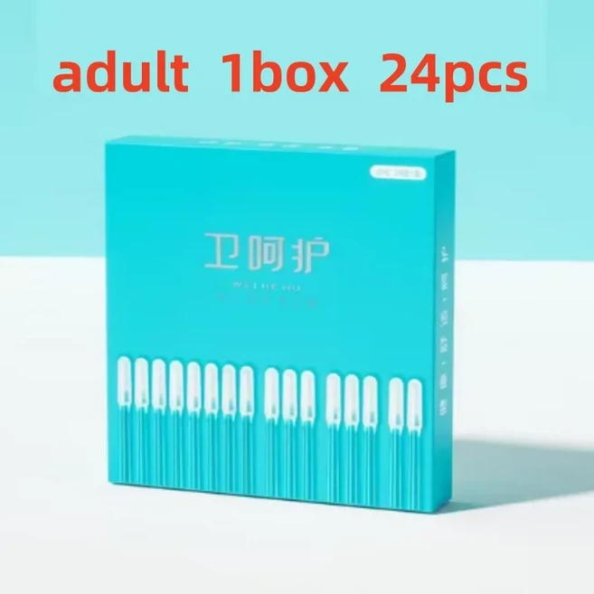 편도결석흡입기 편도결석치약 셀프치석제거기 YS00115-일회용 끈적 귀 스틱 재사용 가능한 청소기 부드러운 실리콘 귀지 제거 도구 남성 여성 및 어린이에게 적합, [01] adult    1box, 1개