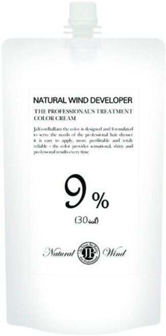 자연바람 헤어칼라 옥시던트 디벨로퍼 산화제(파우치형) 9%, 1L, 1개