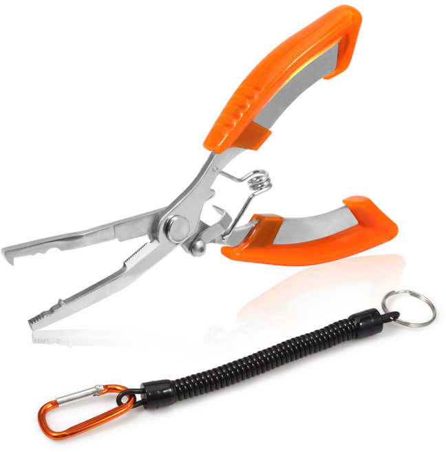 SPEEDWOX 낚시 플라이어 후크 리무버 스플릿 링 브레이드 라인 커터 낚시 스플릿링 플라이어 낚시용 멀티툴 낚시용 플라이어 피싱 멀티툴, 1개