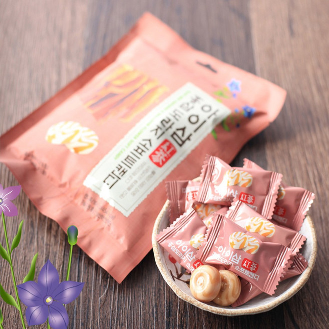아이삼 홍삼도라지 소프트캔디 100g+100g 사탕 어른 고급 선물 식후 운전자 건강, 2개, 100g