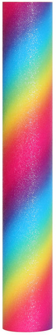 글리터 시트지 미니 롤 레터링 토퍼 30cm x 150cm, 레인보우
