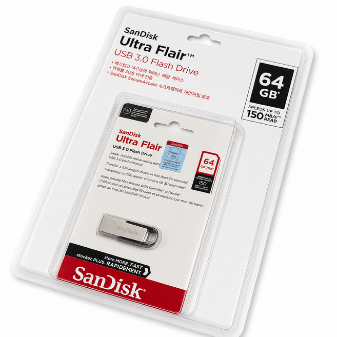 8위 - 샌디스크 USB3.0 플레어 플래시 드라이브, 64GB, 1개