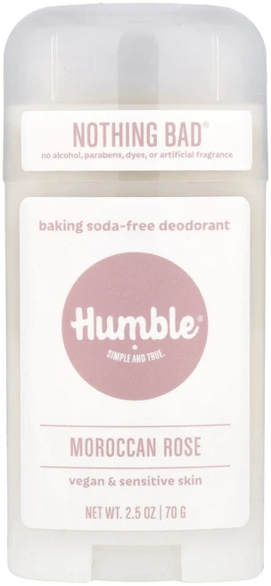 Humble Brands 베이킹소다 무함유 데오드란트 모로칸 장미 70g(2.5oz), HumbleBrands베이킹소다무함유데오드란트모로칸장미, 70g, 1개 - 쿠팡
