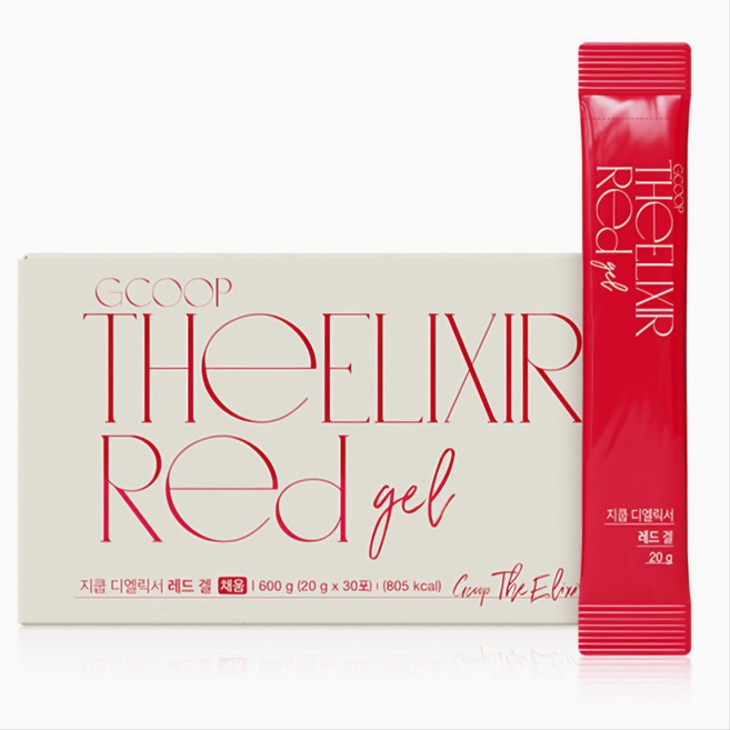 [GCOOP]최신정품 지쿱 디엘릭서 레드겔 / 건강한 과일과 야채로 내면의 아름다움을 채우세요~ / 지쿱레드, 1박스