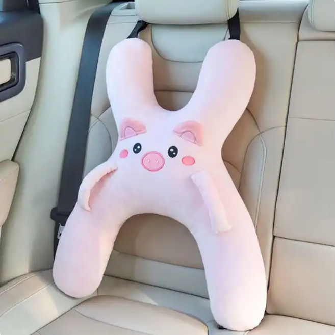 주나몰 보들보들 안전벨트인형 장거리꿀잠 인테리어 효과, 1개, 연핑크