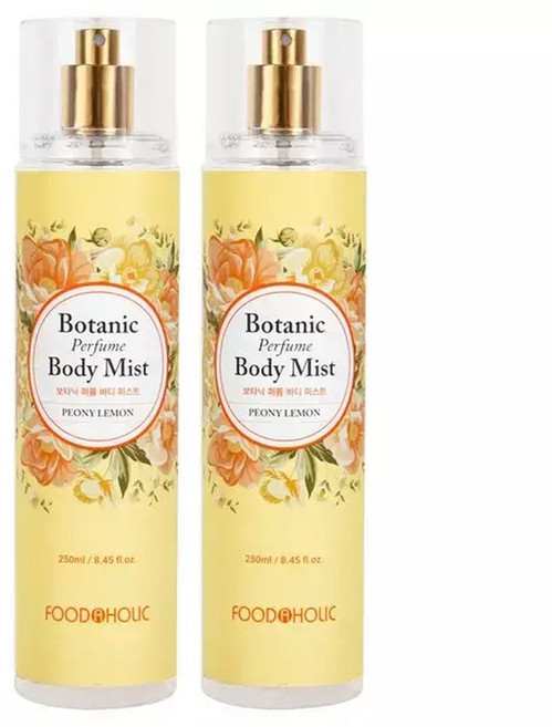 푸드어홀릭(1+1)푸드어홀릭 보타닉 퍼퓸 바디미스트 피오니 레몬 250ml /은은한 꽃향기