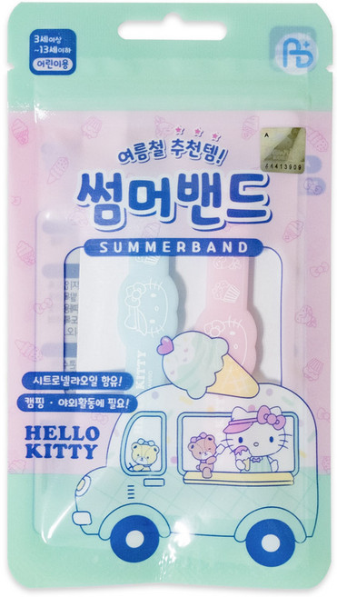 아텍스 헬로키티 모기밴드 모기퇴치제, 1개