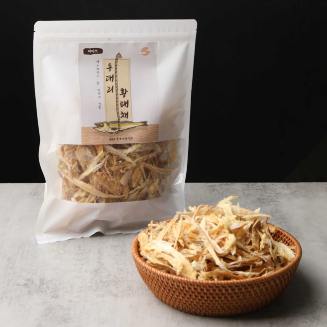 [국내가공 자연건조] 비이츠 용대리 황태채 250g 고소하고 부드러운, 4개