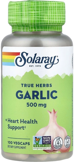 솔라레이 트루 허브 마늘 500mg 100정 식물성 캡슐 SOR-01289, 1개 - 쿠팡