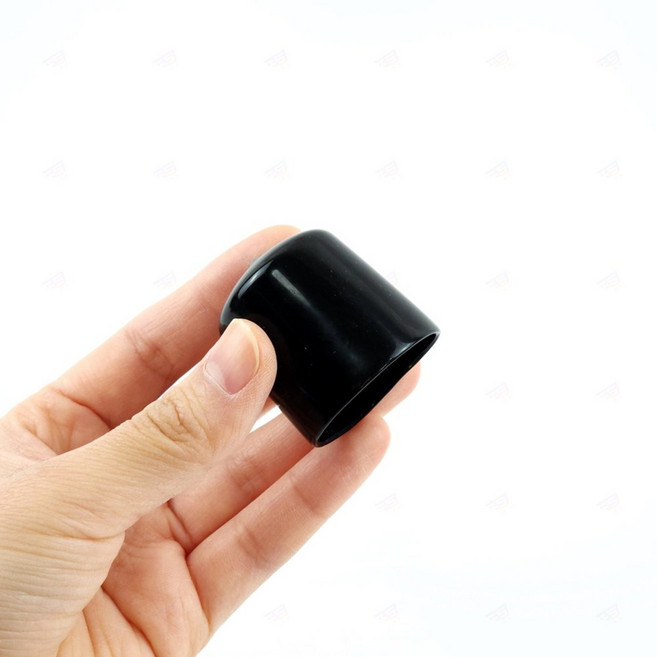 검정 볼트 나사 마감 연질 실리콘 고무 앵커 꼭지 캡 엔드캡 엣지 손잡이 철근 파이프 마무리 덮개 커버, 1개