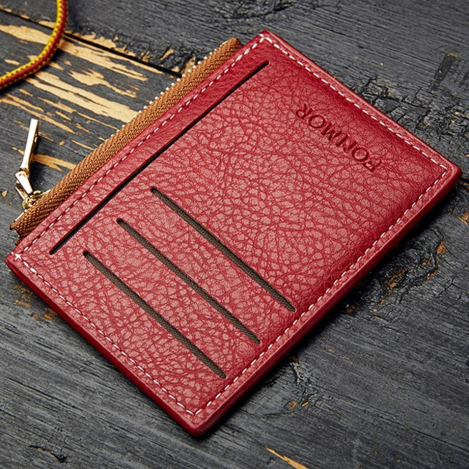 데이니즈 남성 여성 가죽 동전 지폐 카드지갑