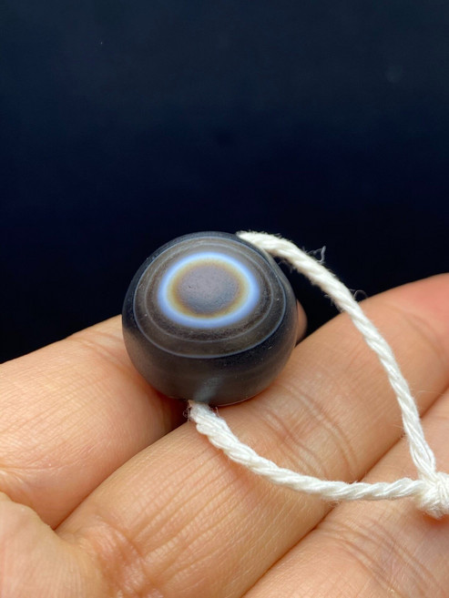 天眼 天珠 吊墜 配飾 啞光磨砂 大孔 尺寸20*19mm, 如圖所示, 1個