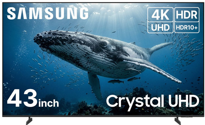 삼성전자 TV 43인치(109cm) 4K 울트라 UHD 43U8000F 25년형 스마트티비 무료설치배송, 방문설치, 스탠드형, 109cm(43인치)