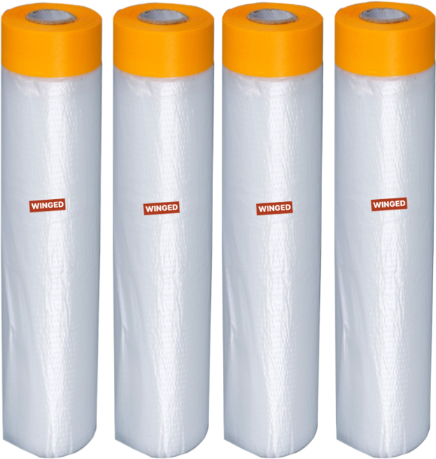 윙드 커버링 보양 마스킹 테이프, 4개