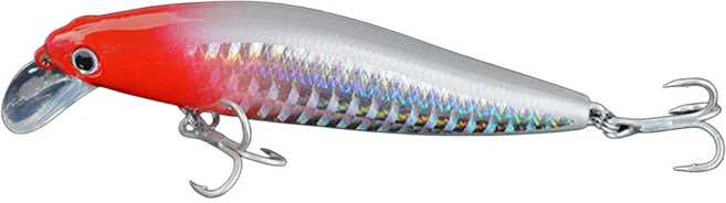 아띠꼴로 소형 싱킹 플로팅 미노우 루어 배스 하드베이트 민물 바다, 레드실버소형8cm, 1개, 10g - 쿠팡