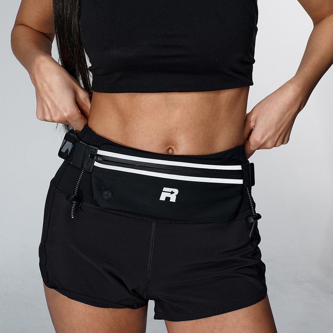 타임투런 퍼포먼스 슈퍼 슬림 러닝 벨트 런닝 밴드 가방, 블랙, 1개