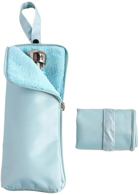 구디푸디 휴대용 물기흡수 미니 우산 파우치, 스카이, 1개