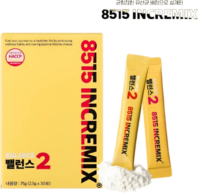 8515 대사유산균 밸런스2제 (2.5gX30포) 1박스, 30회분 - 쿠팡