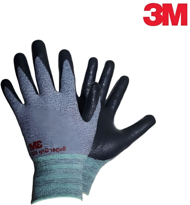 3M장갑 슈퍼그립200 겨울용 오리지널 혹한기 기모 안전 미끄럼방지 작업용 장갑 공사, 1개