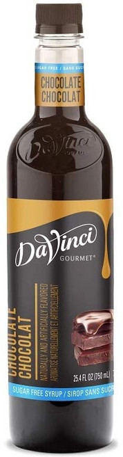 다빈치 무설탕 초콜릿 시럽 750ml 플라스틱 단일 병 DaVinci Sugar Free Chocolate Syrup 750ml Plastic Single Bottle, 1개