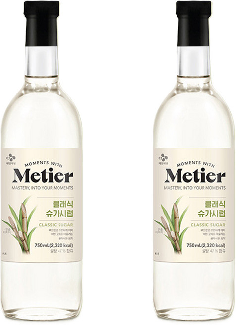 메티에 클래식 슈가시럽, 2개, 700ml