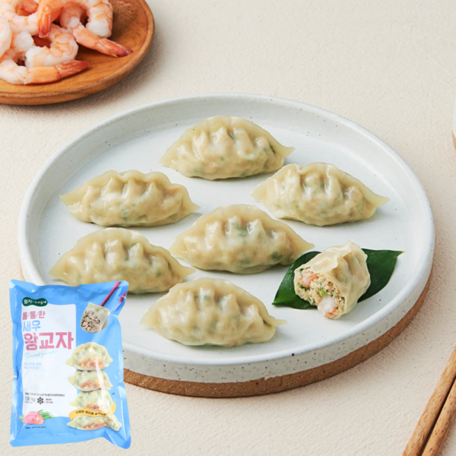 엄지 엄지척 새우 왕교자만두 업소 대용량, 1.05kg, 8개