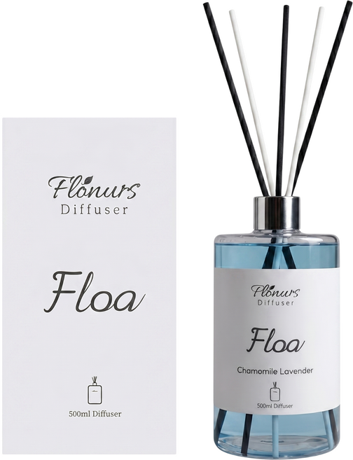 아리아 디퓨저 인테리어 향 실내방향제 대용량 스틱 리필 디퓨져 호텔, 1개, 500ml, 카모마일 라벤더