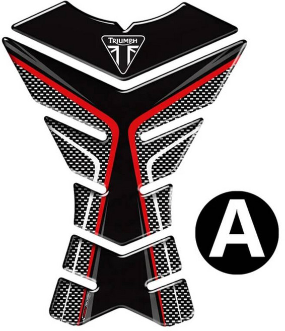 탱크 패드 엠블럼 호환 스티커 커버 3D 오토바이 보호대 데칼 케이스 트라이엄프 675R 타이거 800 XC 스피드 트리플, A