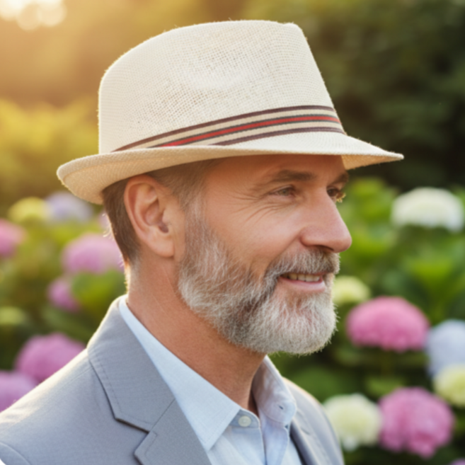 낭만삼춘 C15 클래식 유러파안 통기성 여행모자 고급진 중년 페도라