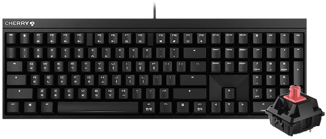 체리 키보드 CHERRY MX BOARD 2.0S 2A 블랙 기계식 유선 게이밍 키보드 (적축 저소음 적축) / 공식 판매점, MX BOARD 2.0S 적축, 일반형