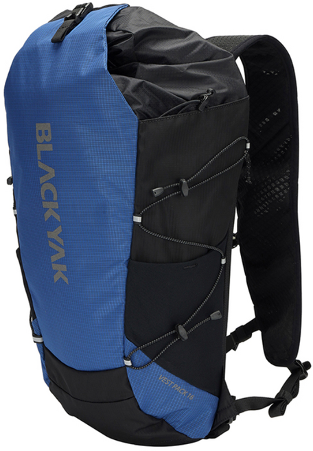 블랙야크 남녀공용 베스트팩16 전면 물병 포켓 16L 후드형 배낭 25년 KSXU902, BLUE