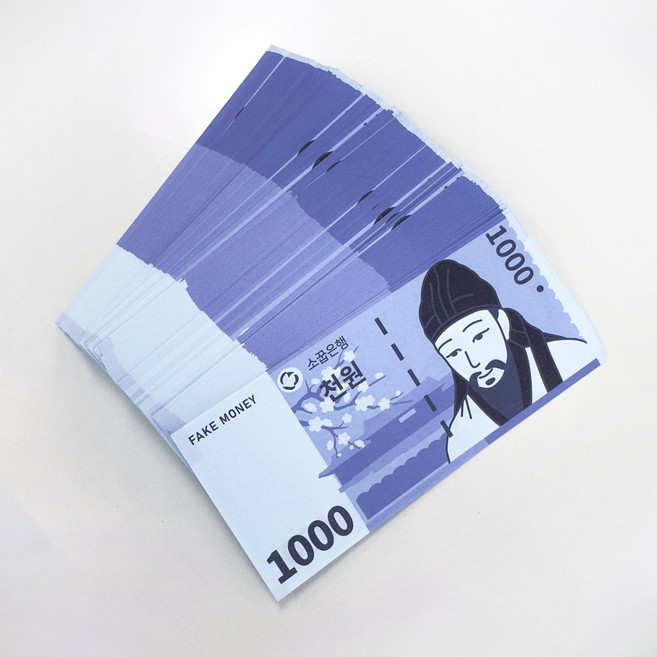 소꿉다락방 페이크머니 가짜돈, 1개, 천원권 60장