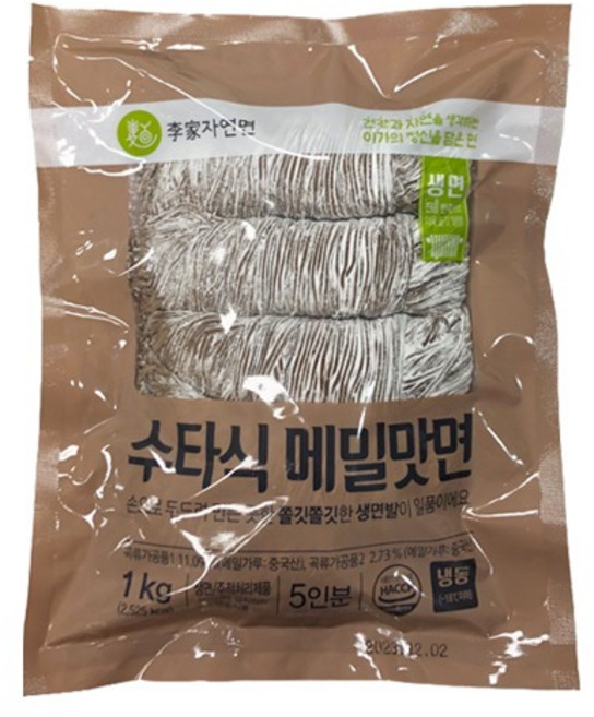 이가자연면 수타식 생 메밀면 1kg 생면, 1개