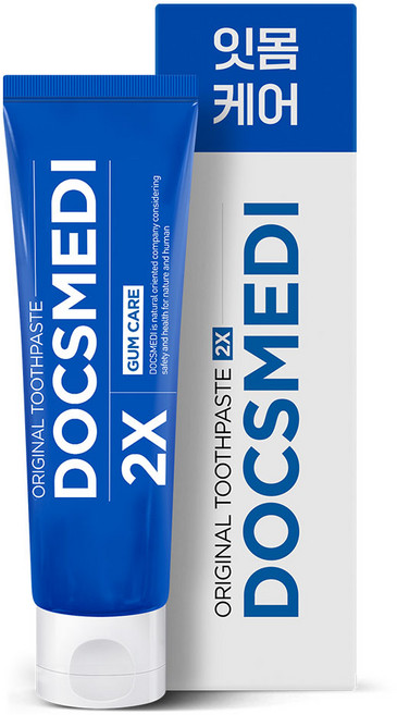 닥스메디 닥트러스트 2X 잇몸치약 임산부 천연 프로폴리스 불소 온가족 구취 제거 치과 치약, 1개, 100g