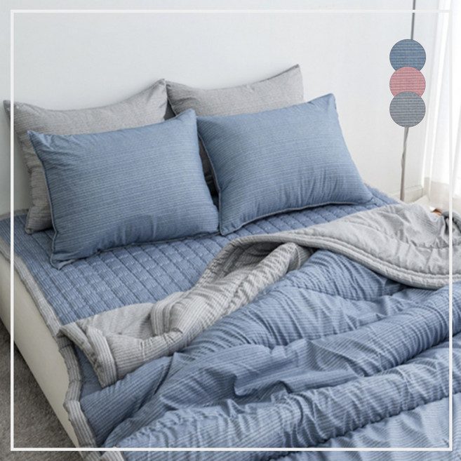 알러지케어 봄 가을 사계절 광목이불 모달 간절기 기숙사 이불 싱글 퀸 킹 패드 차렵이불 침구세트 SS/Q