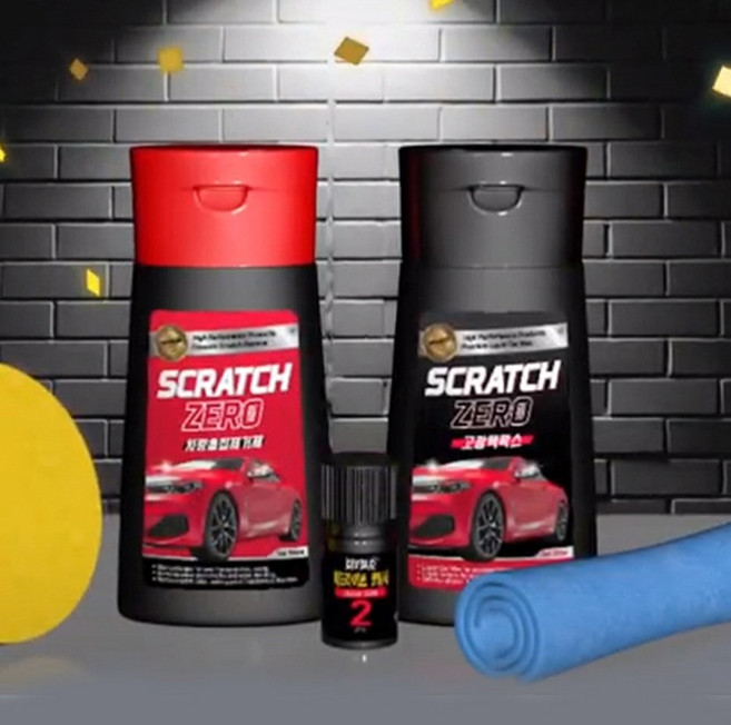 흠집제로 세트 스크래치 컴파운드 기스 광택 코팅 info, 흠집제로세트, 1개