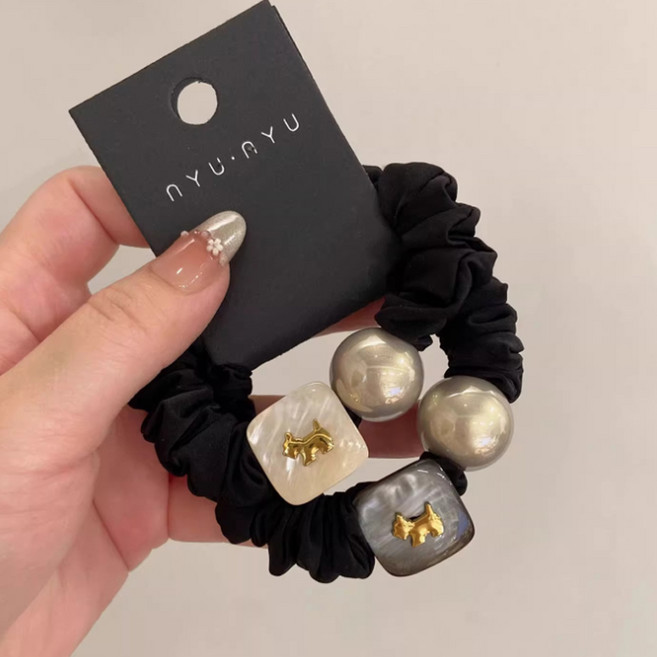 1+1 고급 마블 아가일 포인트 헤어끈 머리끈