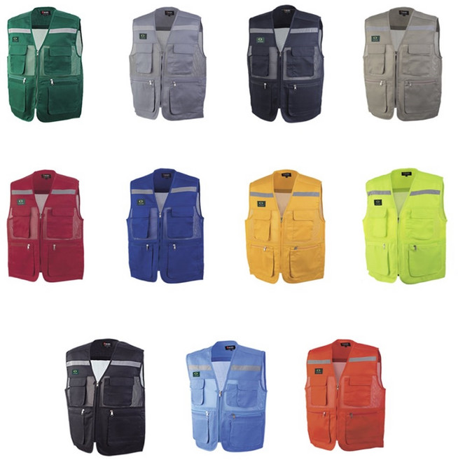 라코스[RACOS] 일터루[ILTERU] 망사조끼 여름조끼 건설현장 작업조끼 노가다 등산 낚시 단체 행사 조끼