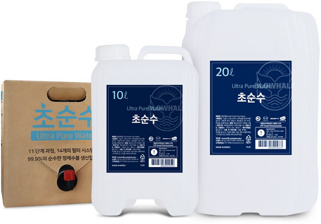 블로웨일 초순수 정제수, 1개, 20L