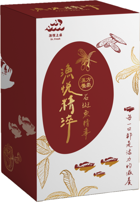 漁悅上桌 漢方養氣石斑魚精華, 1個, 單盒(8入/盒)