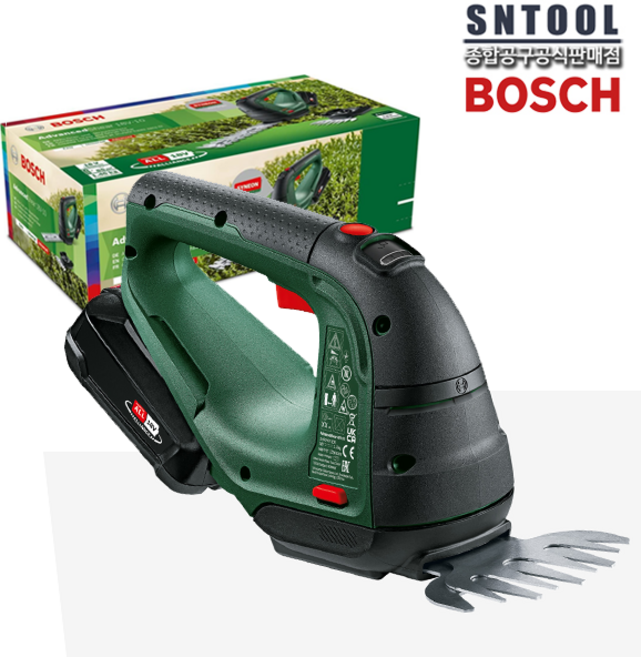 보쉬/18V무선잔디깍기SET(본체+배터리+충전기)/AdvancedShear18V-10/쉬운날교체/소프트그립/날2개포함/06008570B0/BOSCH, 1개