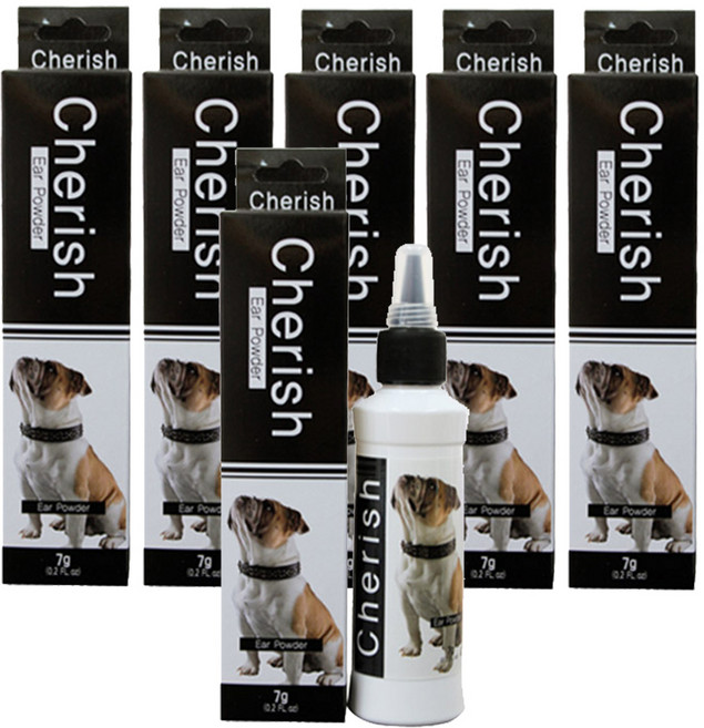 체리쉬 강아지 이어 파우더, 6개, 7g