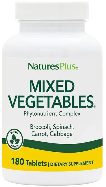 네이쳐스 플러스 믹스드 베지터블 180타블렛, 180정, 4개 - 쿠팡