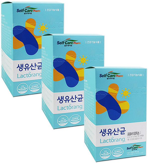 락토랑 생유산균 30포 3개/프로바이오틱스 17종 유산균 배변활동 장건강 건강기능식품, 3개, 60g