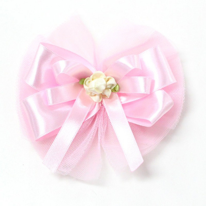 나모몰 핸드메이드 리본꽃 완성리본, 샤보우_핑크, 1개