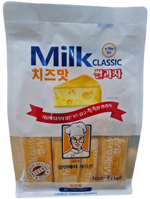밀크클래식 쌀과자 치즈맛 240g x 5봉, 5개