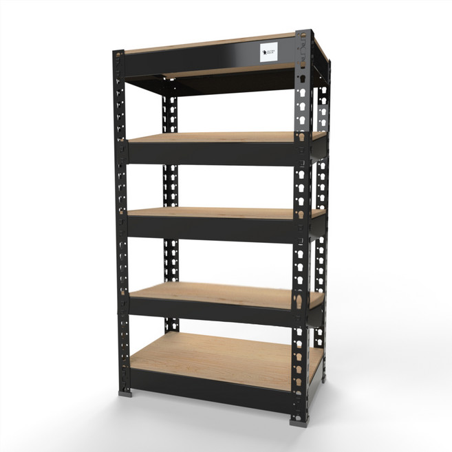 울트라랙 5단 모음 무볼트앵글 조립식앵글 선반 베란다선반 철제선반, 블랙