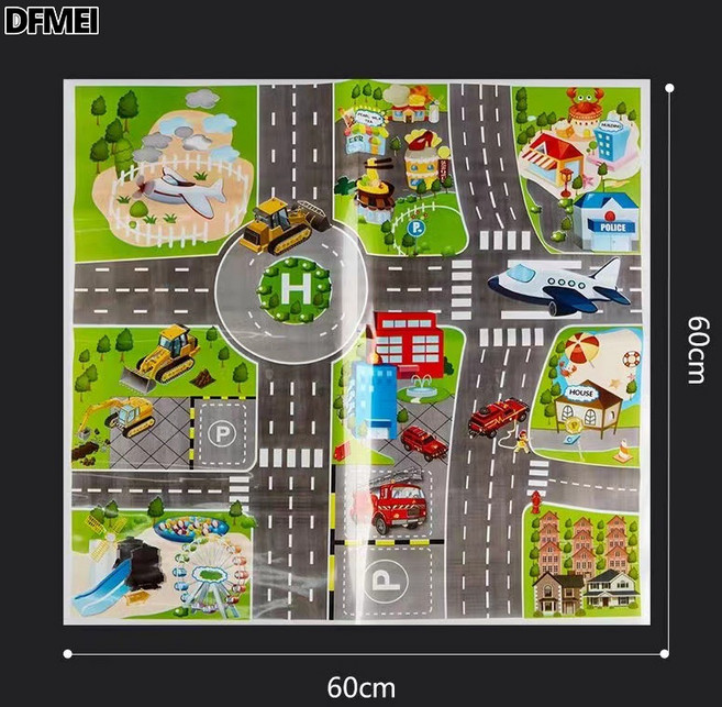 QRU 語音紅綠燈玩具仿真聲光新版語音大號紅綠燈益智早教玩具模型玩具, 1個, 地圖:如圖